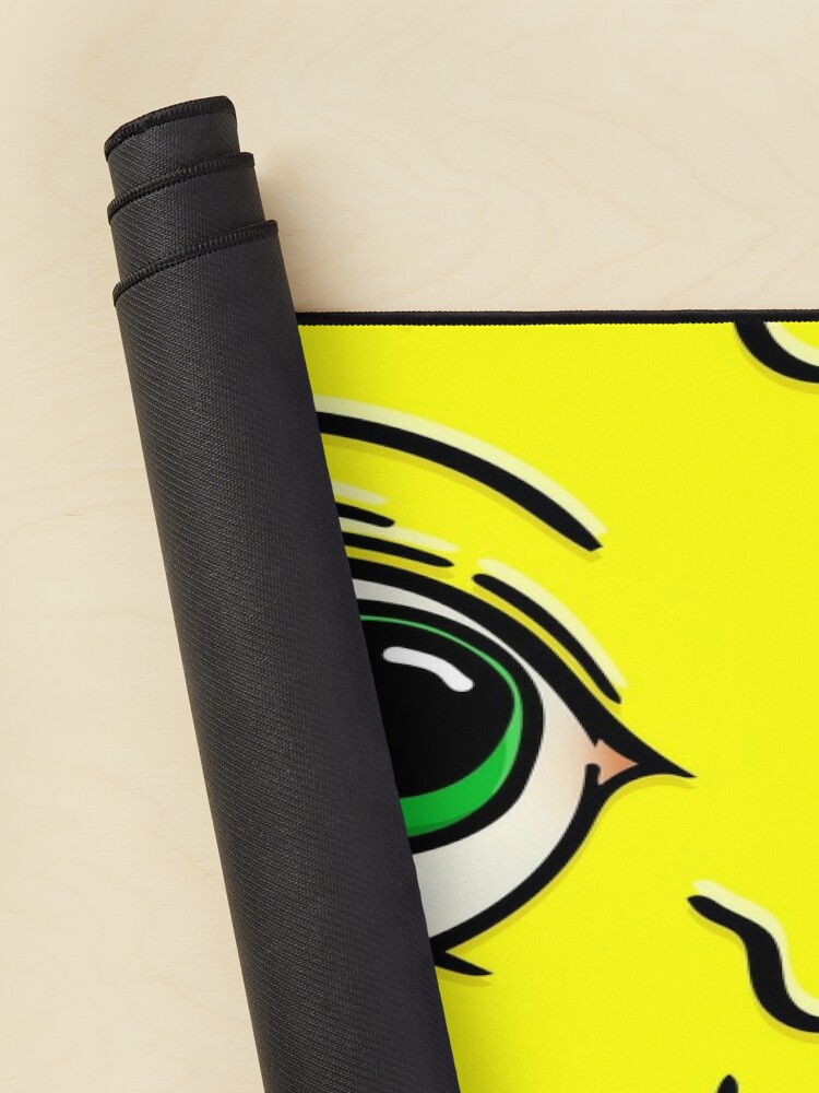 Yellow & Green Slimy Cyclops Eye Mouse Pad Official Cow Anime Merch